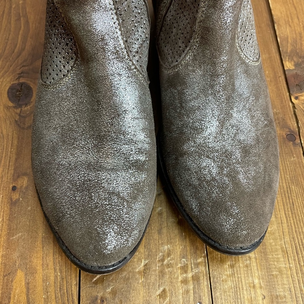 Seychelles size 9 sanctuary metallic metal leather booties - Picture 3 of 8